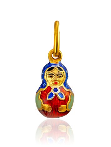 Colorful Enamel Matryoshka Pendant The Romanov, image 