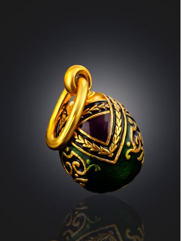 Tiny Enamel Egg Pendant The Romanov, image , picture 2