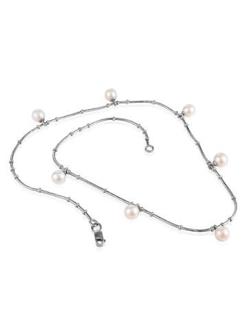 Trendy Pearl Choker Necklace The Oceania, Length: 38, image , picture 4