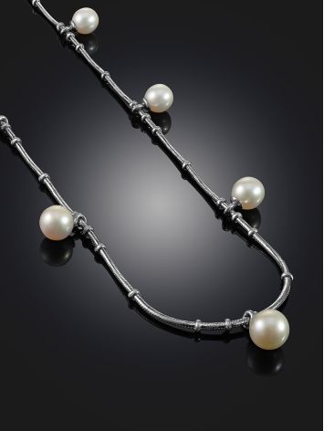 Trendy Pearl Choker Necklace The Oceania, Length: 38, image , picture 2