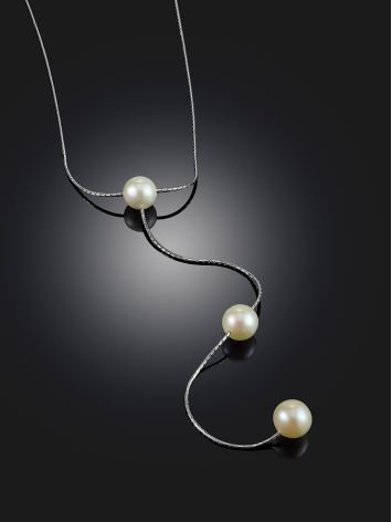 Designer Pearl Y-Necklace The Oceania, image , picture 2