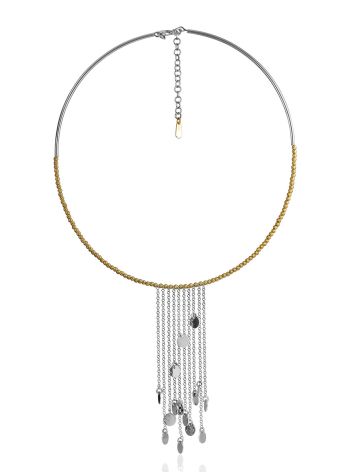 Hoop Necklace With Gilded Beads And Shimmering Coins The Sparkling, image 