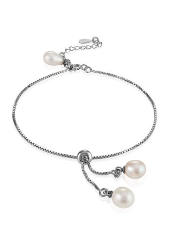 Chic Slider Bracelet With Pearl The Oceania, image 