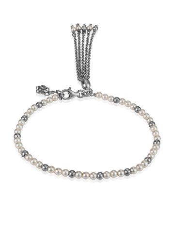 Mix Tone Pearl Bracelet With Tassel The Oceania, image 