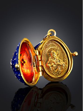 Cross Motif Locket Pendant With Gilded Icon The Romanov, image , picture 2