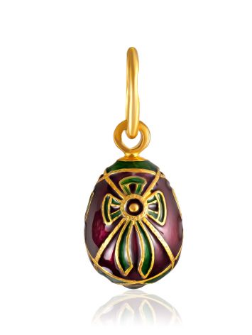 Tiny Egg Pendant With Enamel The Romanov, image 