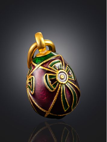 Tiny Egg Pendant With Enamel The Romanov, image , picture 2