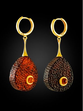 Fabulous Amber Drop Earrings, image , picture 4