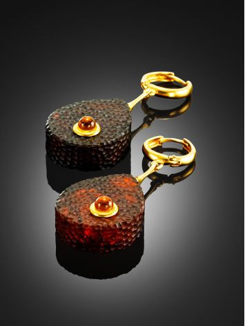 Fabulous Amber Drop Earrings, image , picture 2