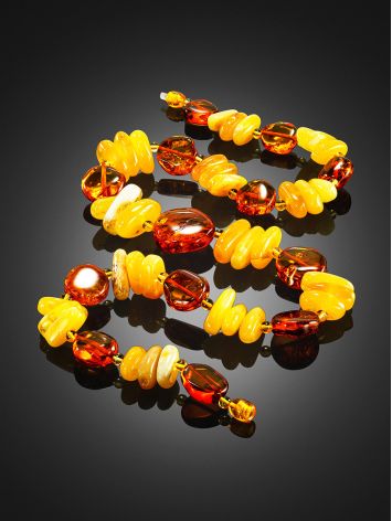 Wonderful Multicolor Amber Beaded Necklace, image , picture 2