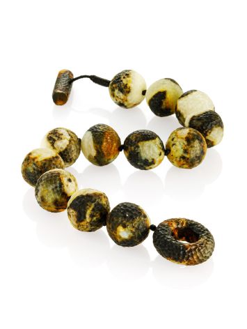 Textured Amber Beaded Bracelet, image , picture 3