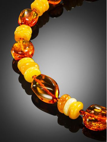 Boho Style Amber Choker Necklace, image , picture 2