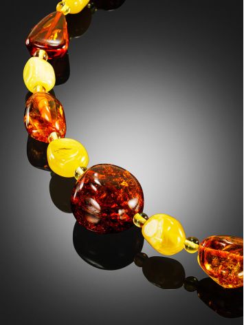 Boho Chic Style Amber Choker Necklace, image , picture 2