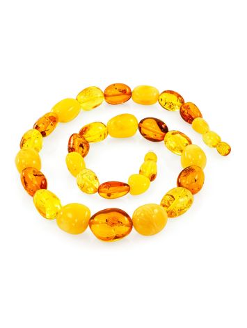 Glossy Amber Beaded Necklace, image , picture 3