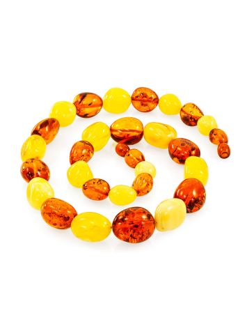 Two Tone Amber Beaded Necklace, image , picture 3