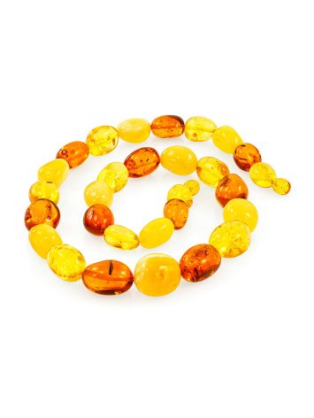 Lustrous Natural Amber Beaded Necklace, image , picture 3