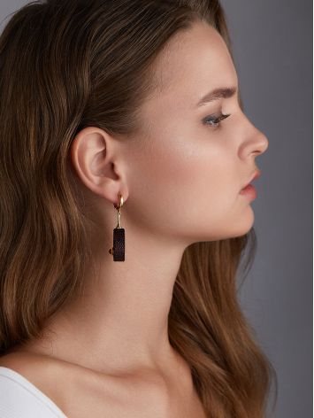 Fabulous Amber Drop Earrings, image , picture 3