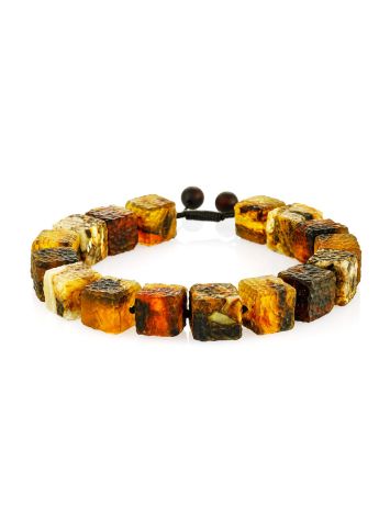 Bold Textured Amber Bracelet, image 