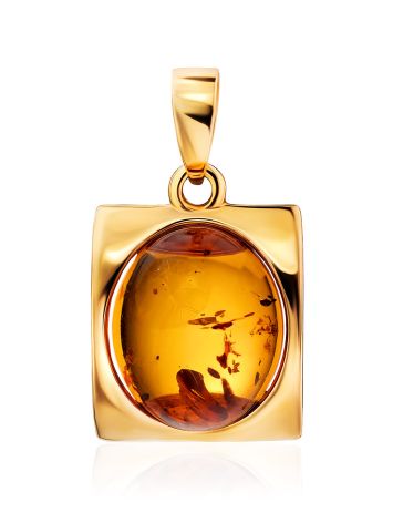 Luminous Natural Amber Pendant, image 