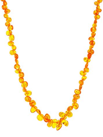 Natural Baltic Amber Beaded Necklace, image 
