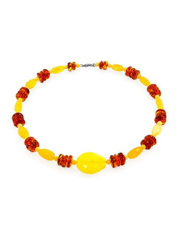 Luminous Baltic Amber Choker Necklace, image 