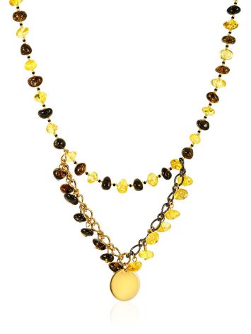 Trendy Amber Choker Necklace, image 