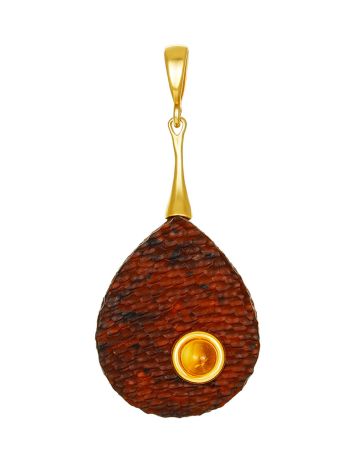 Bright Amber Drop Pendant, image 