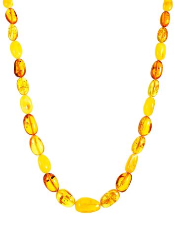 Multicolor Amber Beaded Necklace, image 