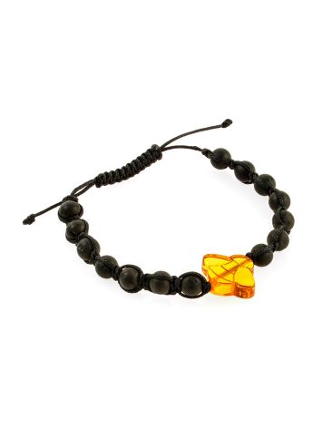 Chic Amber Shamballa Bracelet With Bright Bee For Kids, image , picture 3
