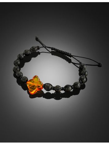 Chic Amber Shamballa Bracelet With Bright Bee For Kids, image , picture 2