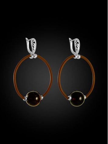 Safari Style Amber Congo Earrings, image , picture 3