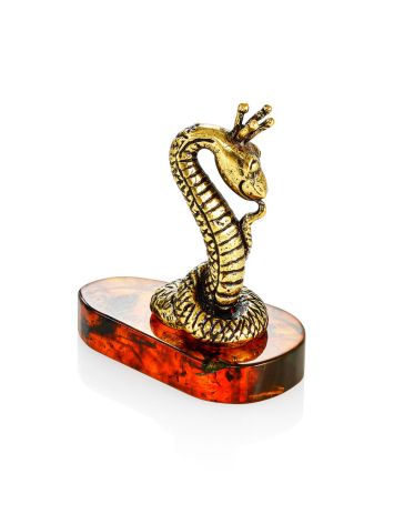 Декоративная фигурка «Царевна змейка» на янтарной подставке, image , picture 3