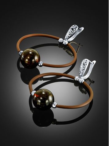 Safari Style Amber Congo Earrings, image , picture 2