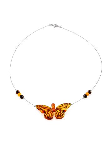 Lightweight Amber Necklace The Butterfly, image , picture 3