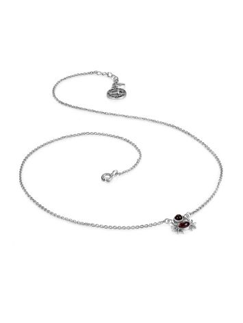 Chain Necklace With Amber Crab Pendant, image , picture 3