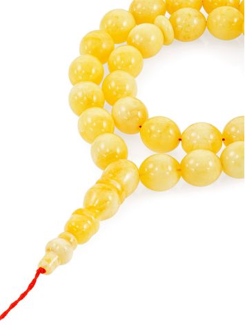 33 Amber Prayer Beads, image 