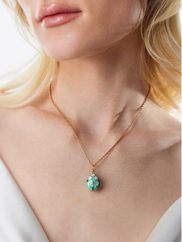 Designer Egg Pendant With Tulips The Romanov, image , picture 4