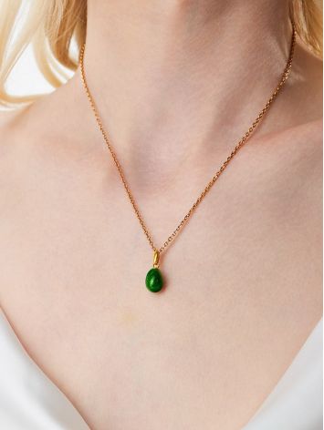Tiny Green Enamel Egg Pendant The Romanov, image , picture 4