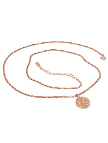 Necklace With Textured Coin Pendant The Liquid, image , picture 3