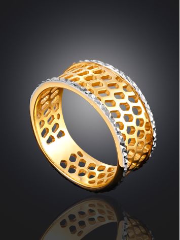 Cut Out Design Bicolor Band Ring, Ring Size: 6.5 / 17, image , picture 2