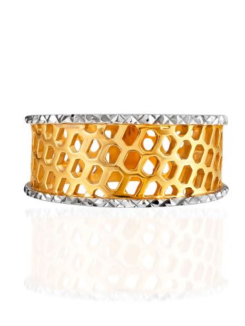 Cut Out Design Bicolor Band Ring, Ring Size: 6.5 / 17, image , picture 3
