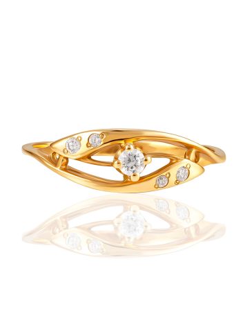 Cut Out Design Ring With Dazzling Crystals, Ring Size: 8 / 18, image , picture 3