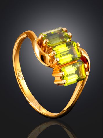 Trendy Green Chrysolite Ring, Ring Size: 8.5 / 18.5, image , picture 2