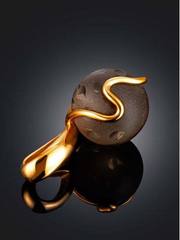 Matte Texture Smoky Quartz Pendant, image , picture 2