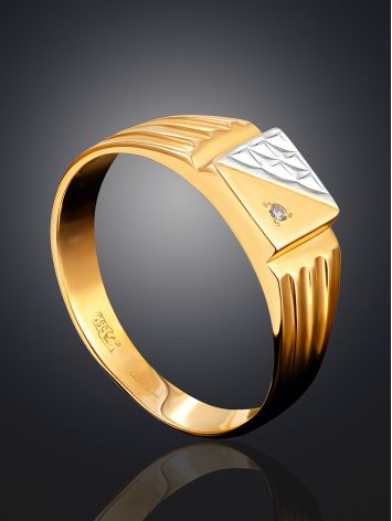 Bold Signet Ring For Men, Ring Size: 11 / 20.5, image , picture 2
