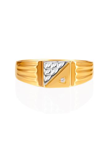 Bold Signet Ring For Men, Ring Size: 11 / 20.5, image , picture 3