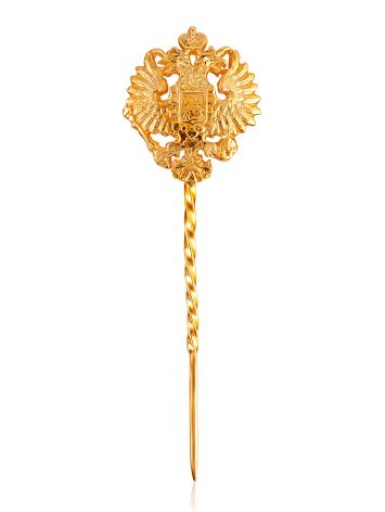 Statement Two-Headed Eagle Tie Pin, image 