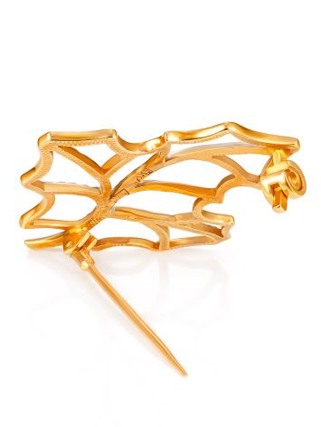 Bicolor Leaf Brooch, image , picture 3