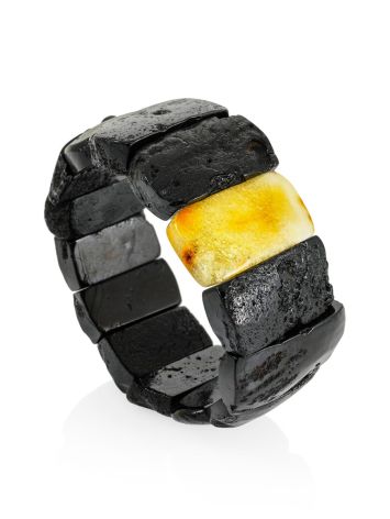 One-of-a-kind Dark Amber Bracelet The Volcano, image , picture 3