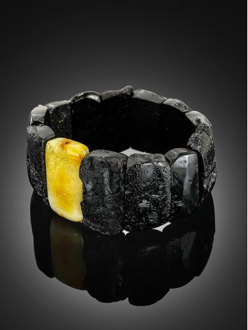 One-of-a-kind Dark Amber Bracelet The Volcano, image , picture 2